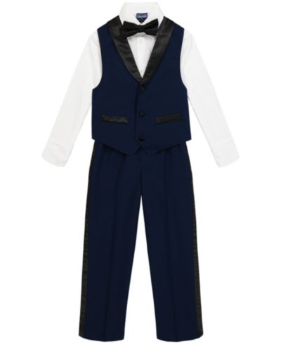 Комплект из 4 частей Nautica Tuxedo Vest для малышей и маленьких мальчиков