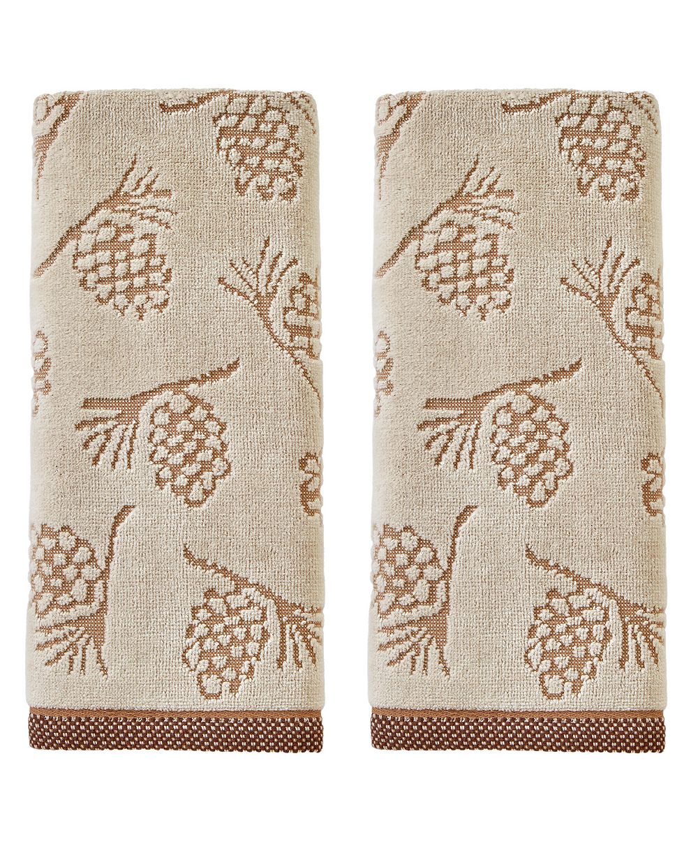 Полотенце для рук SKL Home Pinecone Jacquard Cotton 16" x 25"