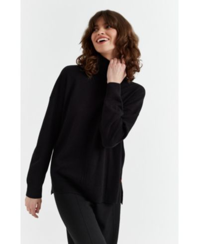 Chinti & Parker Women's Chinti and Parker Relaxed Roll Neck Wool and Cashmere Sweater