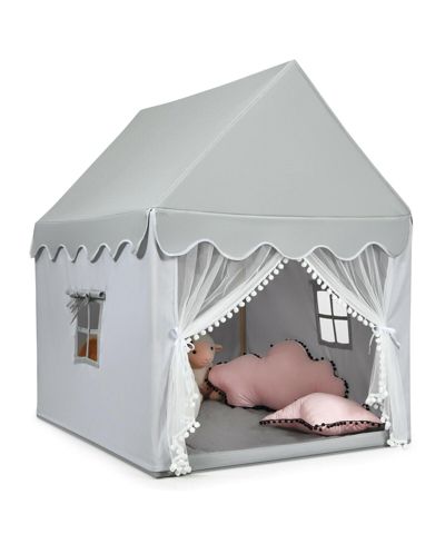 Vebreda Fairy Castle Solid Wood Frame Play Tent, 2-Piece Set, Ages 3+