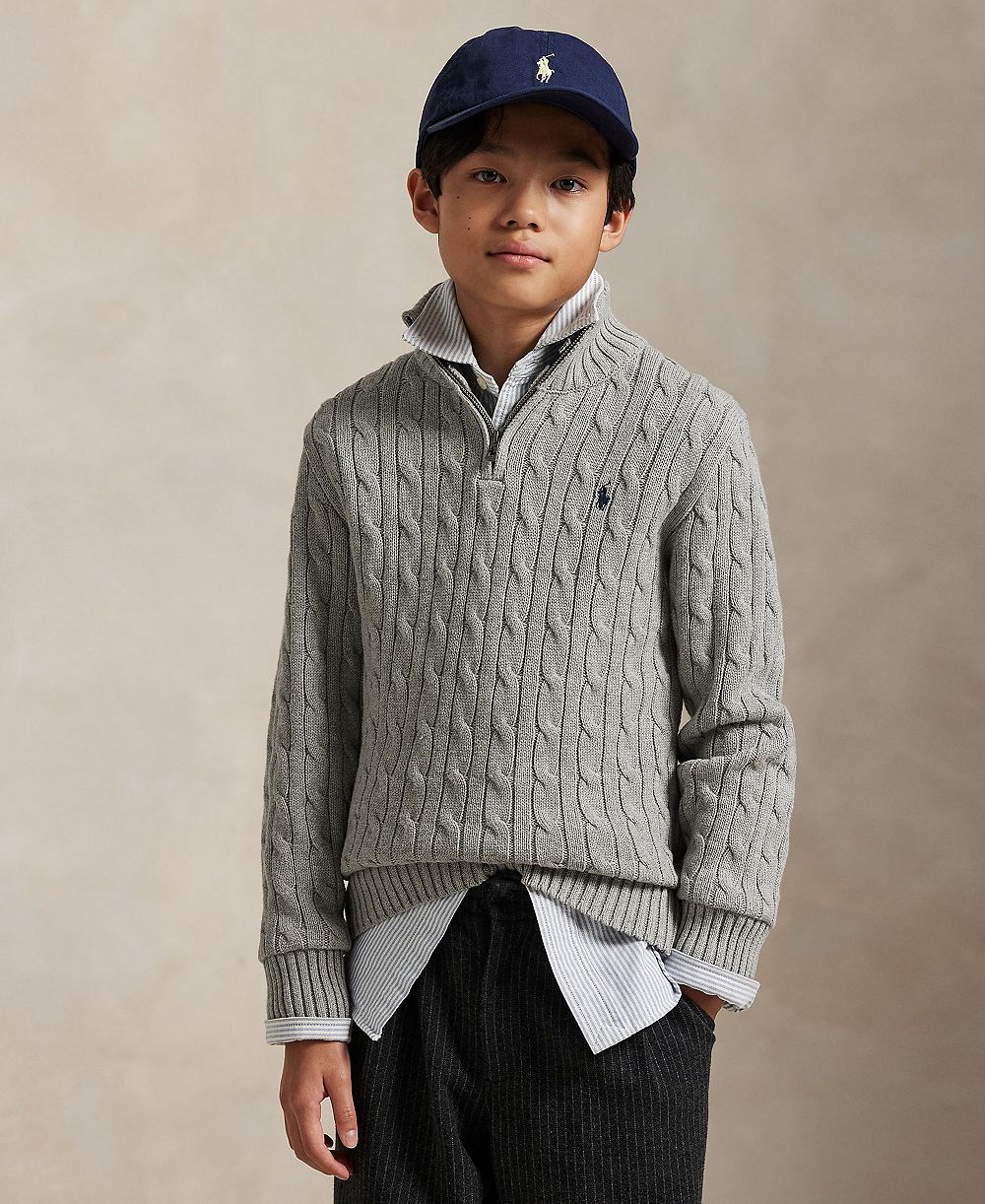 Polo Ralph Lauren Детский хлопковый свитер с молнией