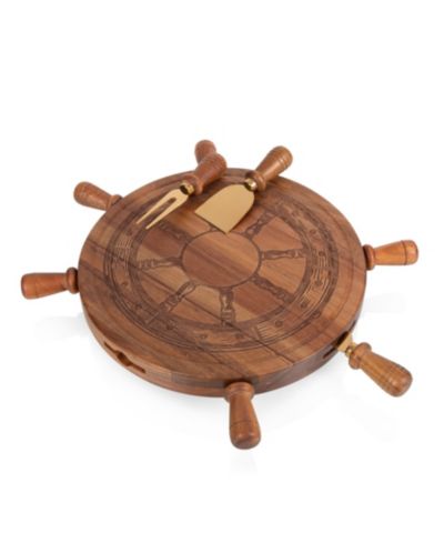 Toscana Helmsman Acacia Lazy Susan Cheese Board