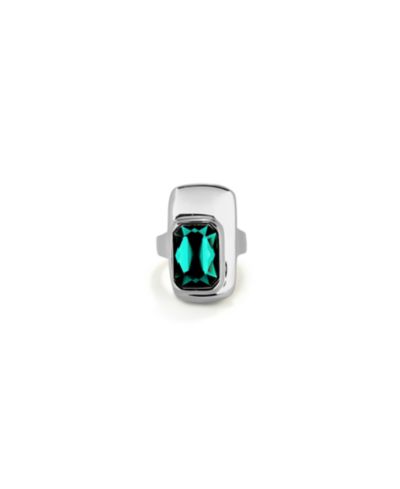 Кольцо UNOde50 Green Faceted Crystal