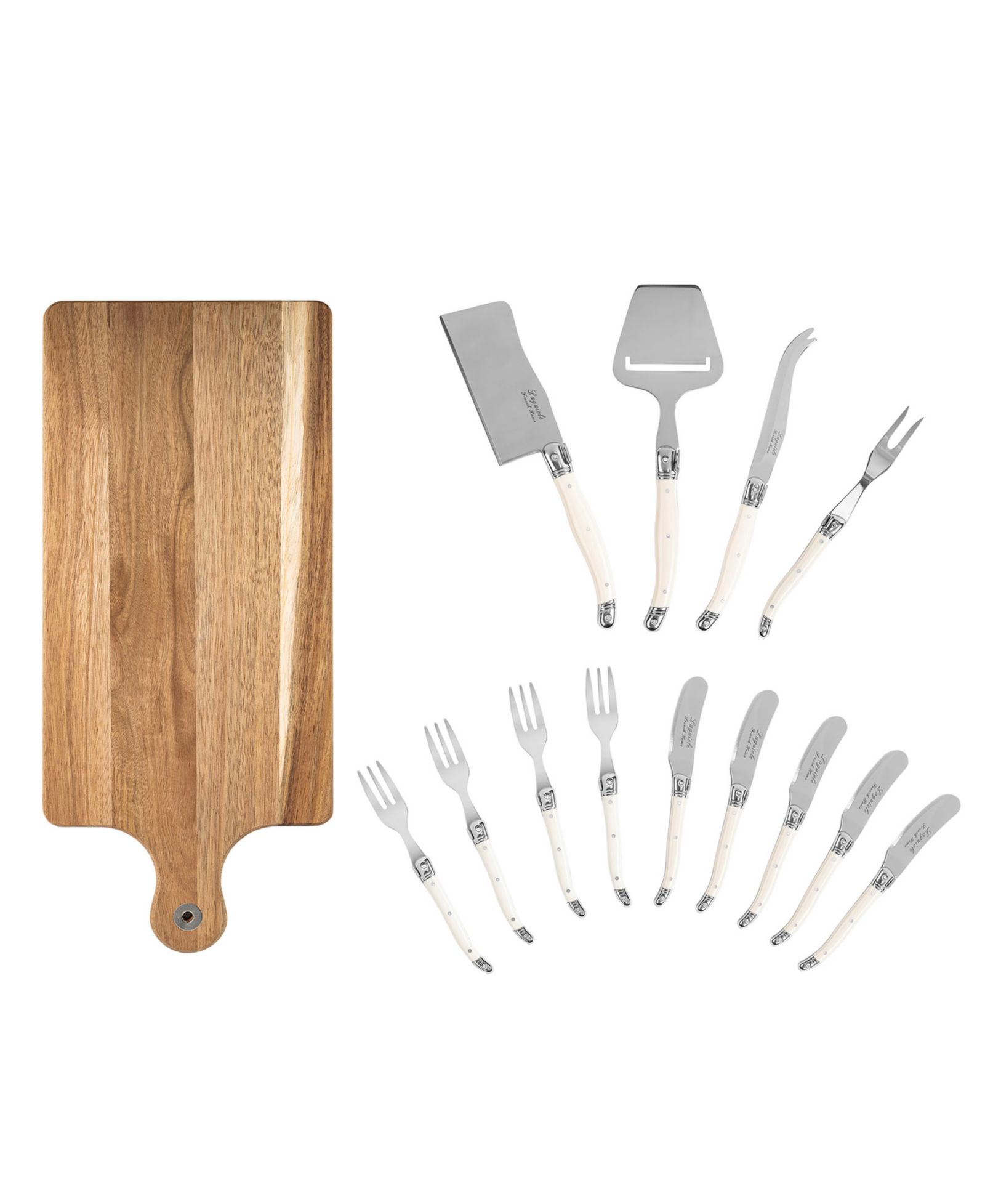 French Home Laguiole набор для charcuterie из 14 предметов с деревянной доской