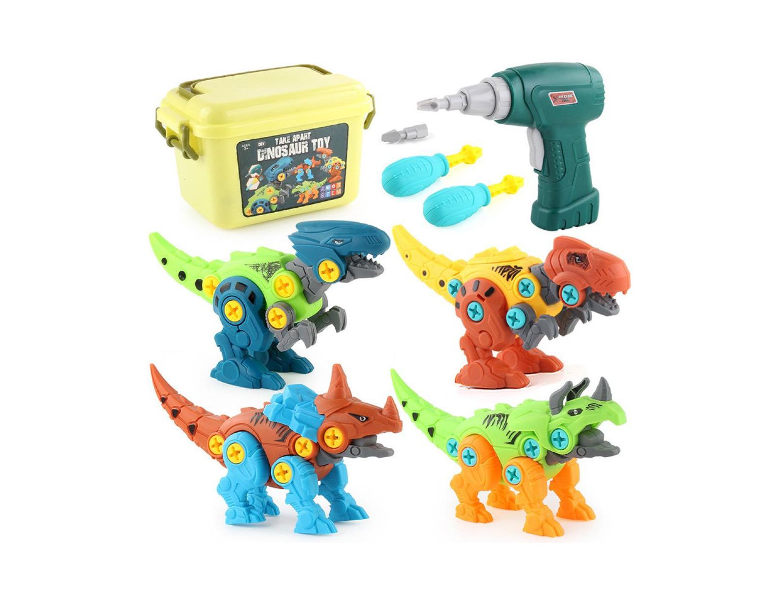 Игрушка COWIN Dinosaur Toys Take Apart Stem с дрелью