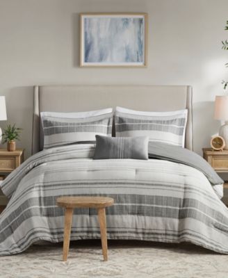 Комплект из 4 одеял Madison Park Rhodes Stripe, Full/Queen