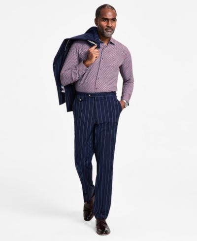 Мужские брюки Tayion Collection Regular-Fit Pinstripe Suit