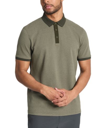 Kenneth Cole Мужская поло рубашка Slim-Fit с текстурным трикотажем
