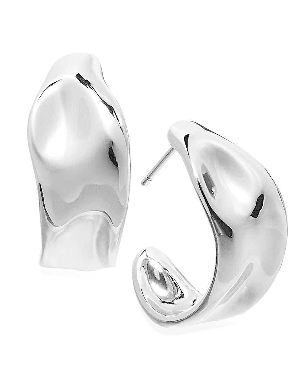 Серьги-кольца And Now This Silver, Gold Plated Brass