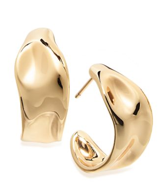 Серьги-кольца And Now This Silver, Gold Plated Brass