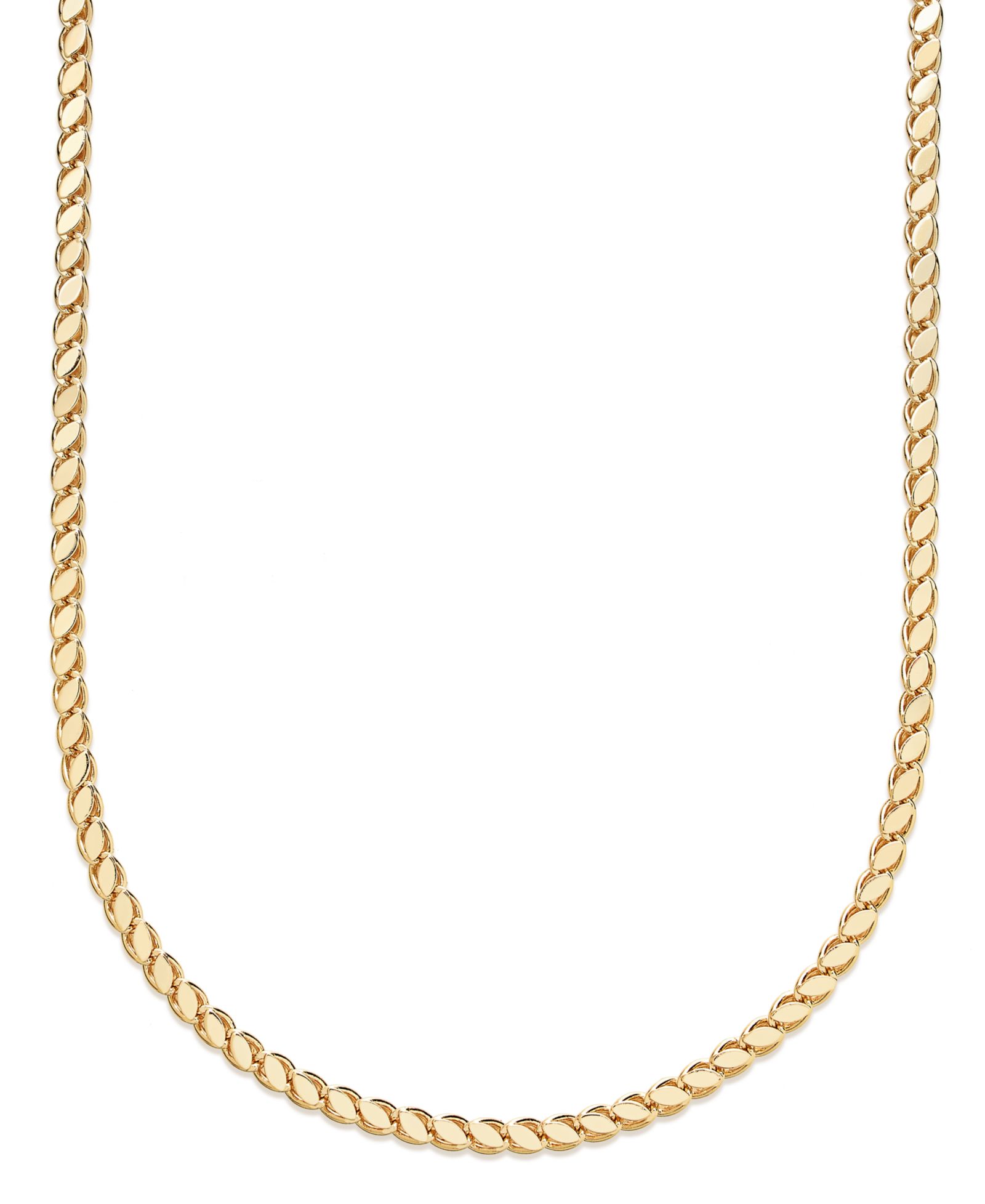 And Now This Silver, Gold Plated Brass Chain Necklace