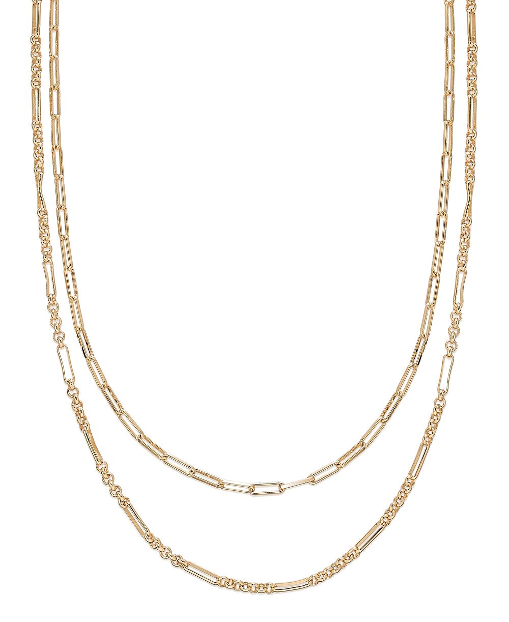 And Now This многослойное ожерелье из латуни Silver Gold