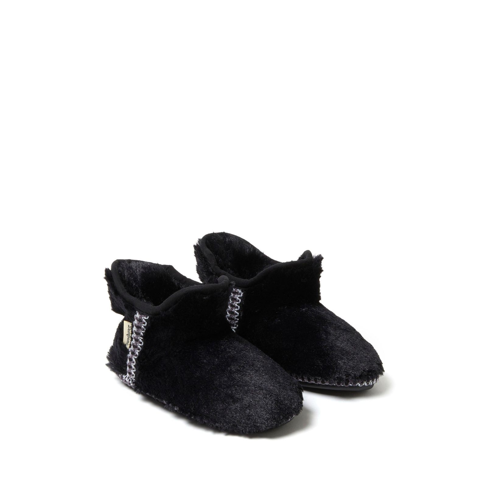 Детские мягкие тапочки-ботинки Dearfoams Kid's Girls Charlotte Fuzzy