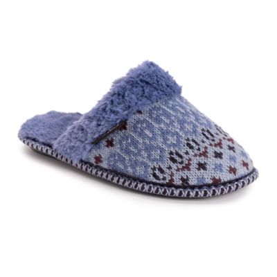 Muk Luks Women's Frida Scuff Slippers, Charcoal