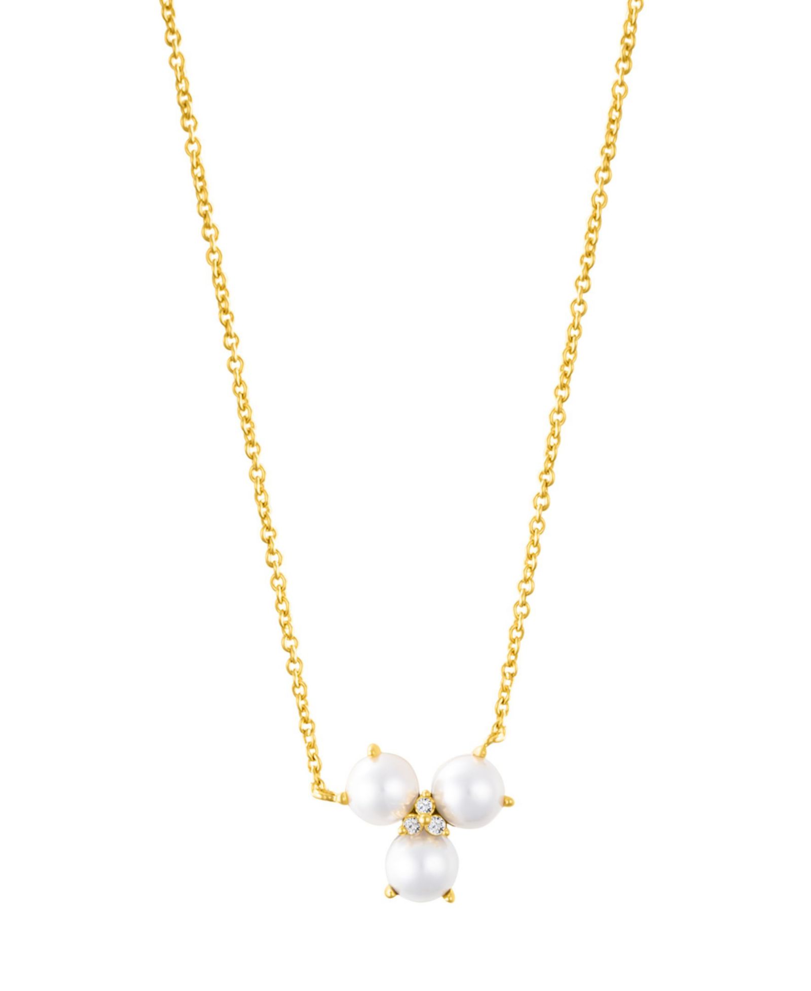 Колье ADORNIA с жемчугом и Cubic Zirconia