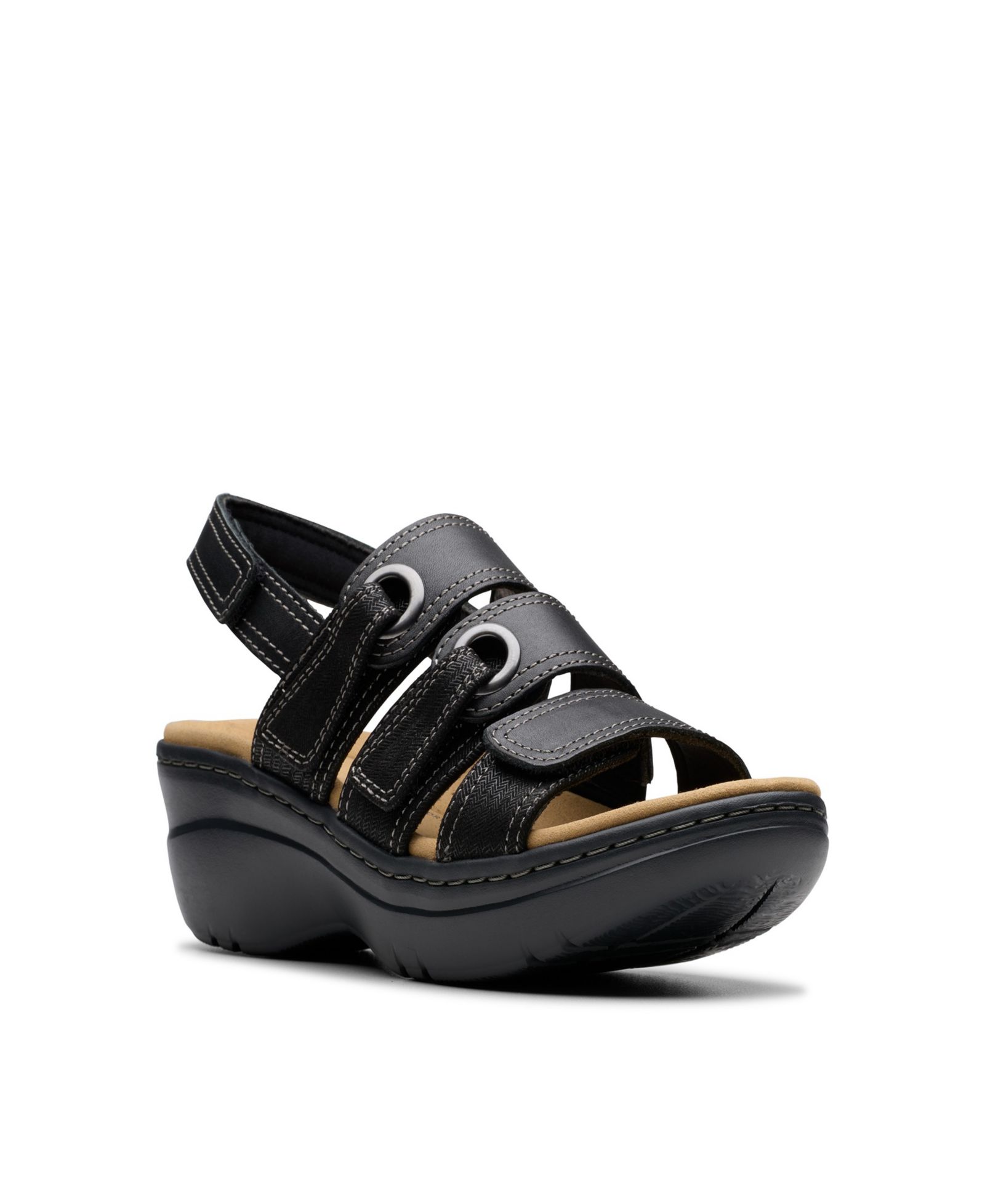 Clarks Merliah2 Bali кожаные сандалии на платформе