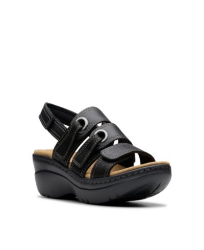 Clarks Merliah2 Bali кожаные сандалии на платформе