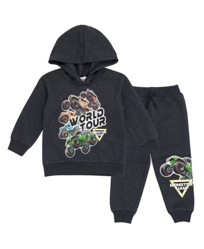 Monster Jam Toddler Boys Fleece 2-Piece Hoodie and Pants Set