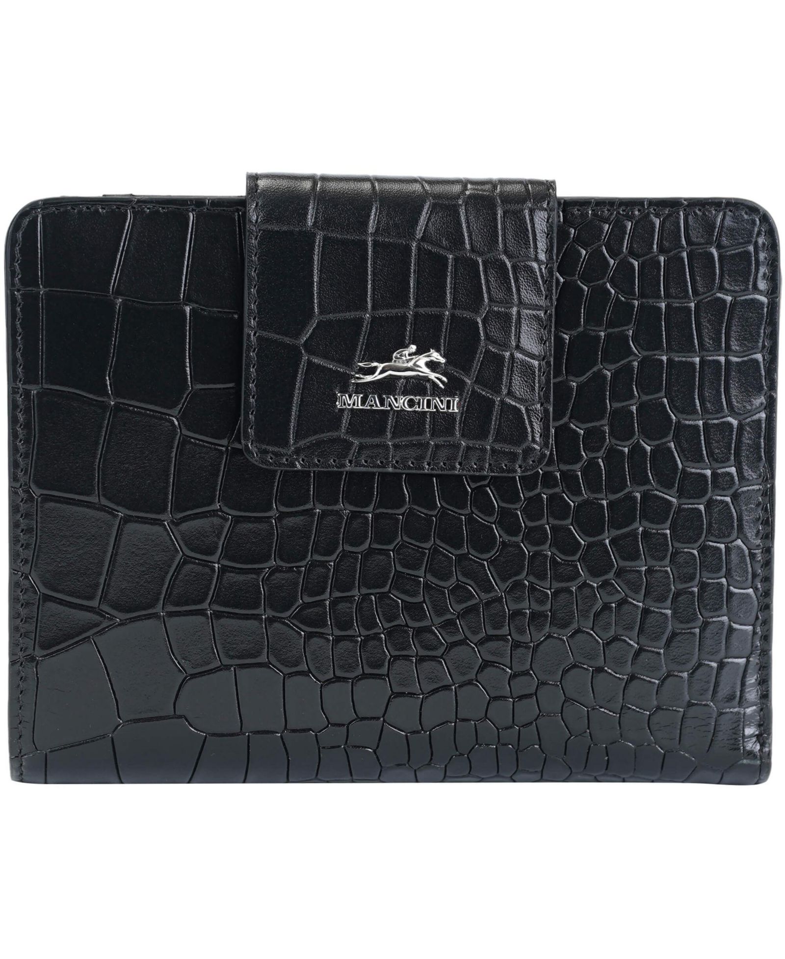 Женский клатч Mancini Croco2 RFID Secure
