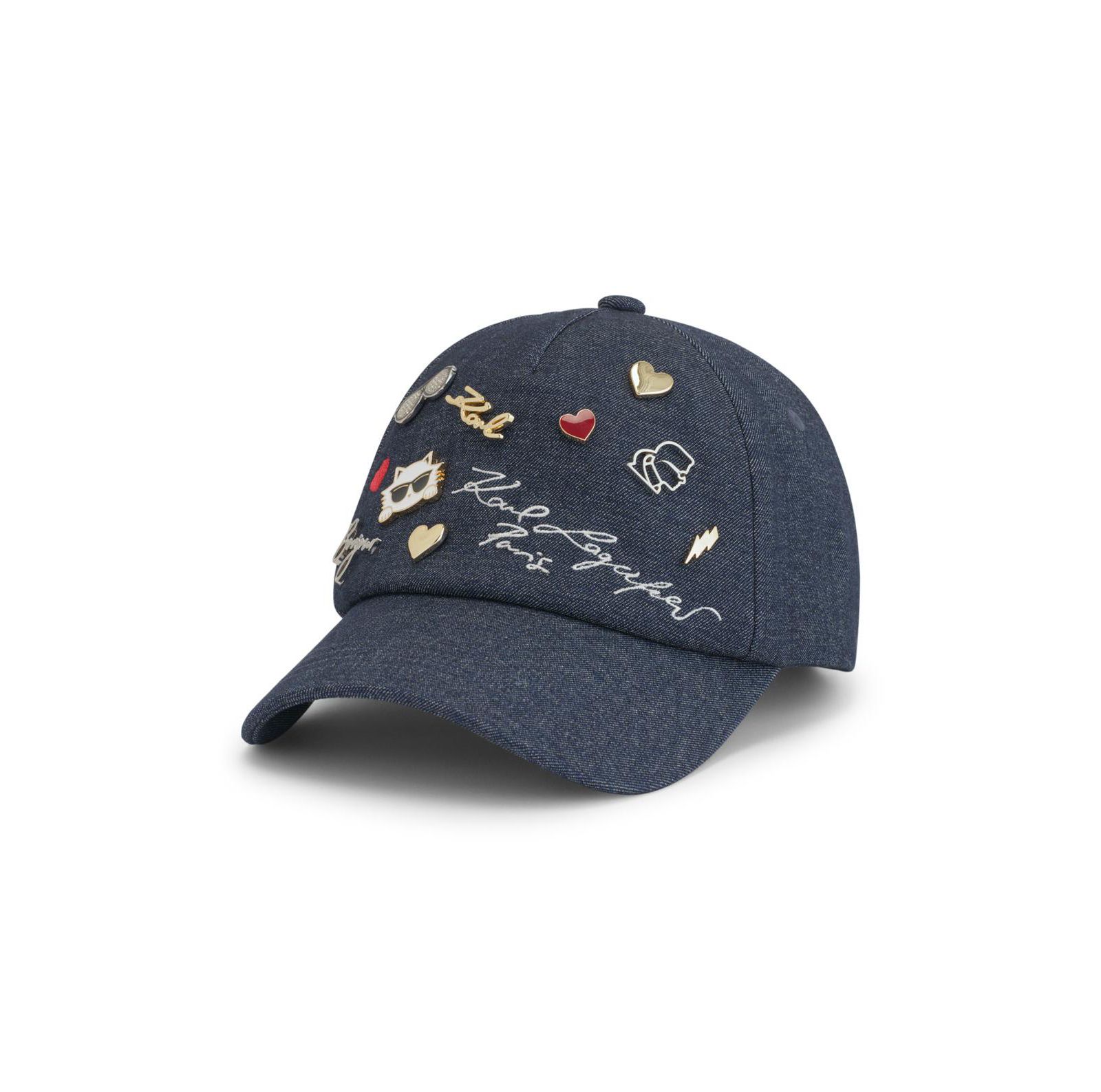 Karl Lagerfeld Paris Women's Charm Denim Baseball Hat