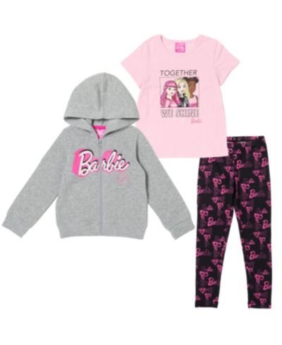 Комплект из худи и леггинсов Barbie для девочек, 3 предмета