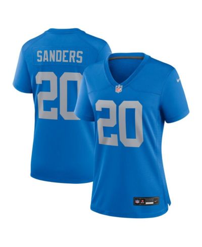 Женская игровая джерси Nike Barry Sanders Blue Detroit Lions Alternate