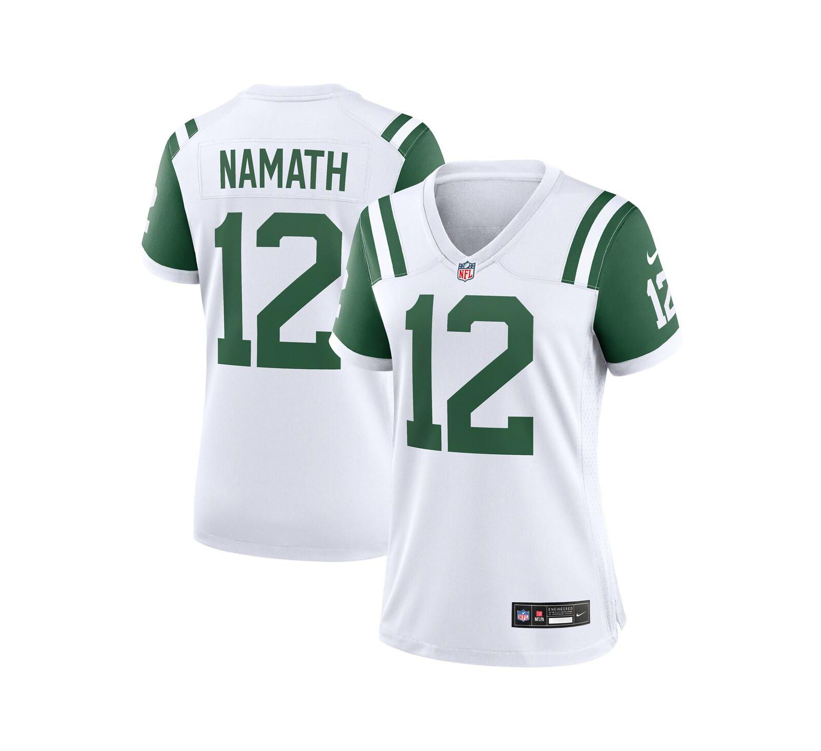 Джерси Nike Women's Joe Namath White New York Jets Classic Alternate Retired Player Game