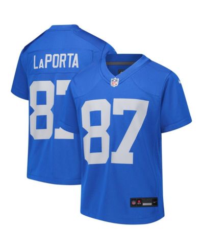 Nike джерси Sam LaPorta Blue Detroit Lions Alternate Game для мальчиков и девочек