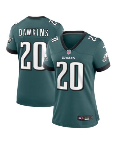 Женская игровая джерси Nike Philadelphia Eagles Brian Dawkins, темно-зеленая