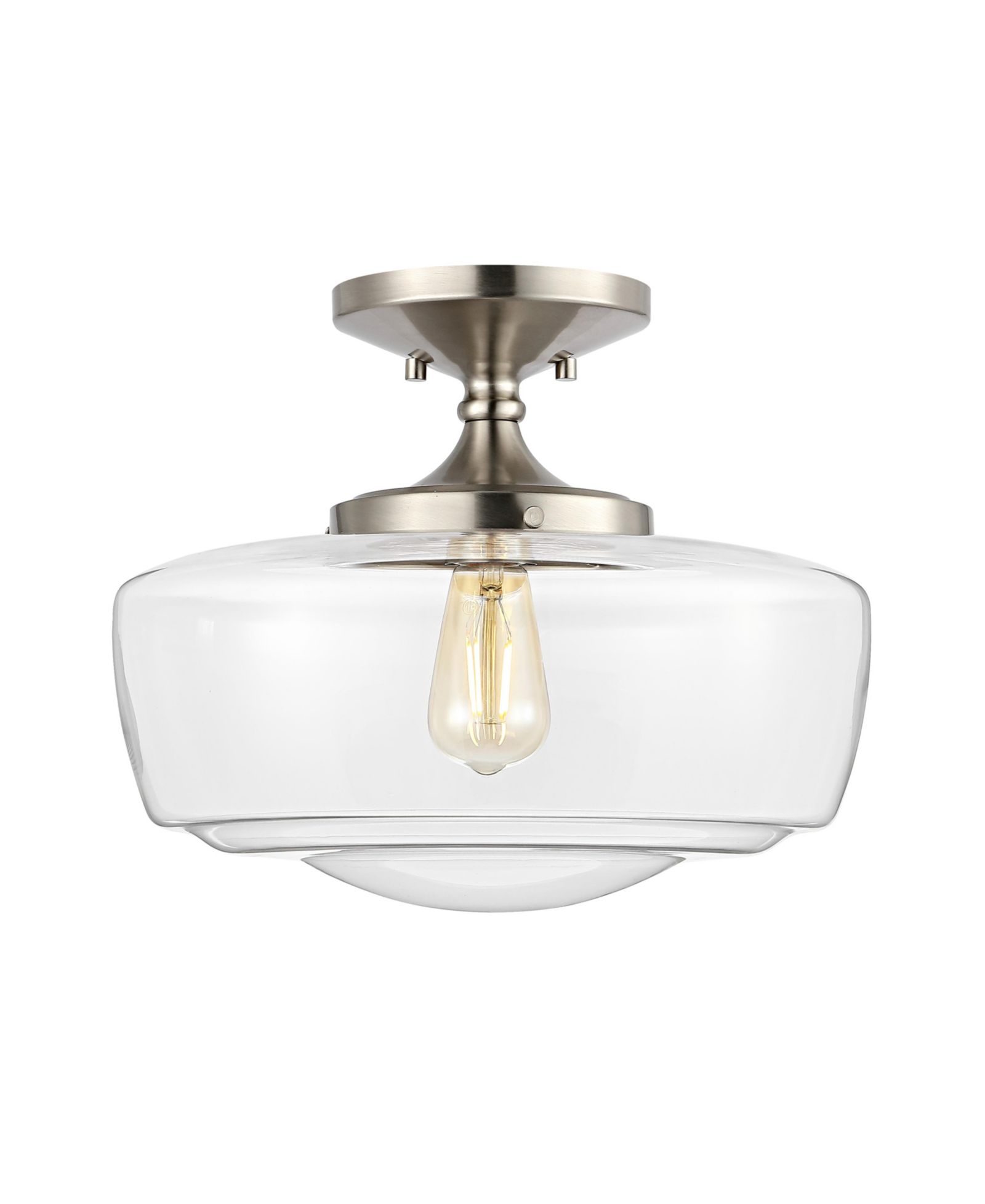 Светильник Jonathan Y Marfa 1-Light Modern Farmhouse Schoolhouse матовый стекло/металл LED