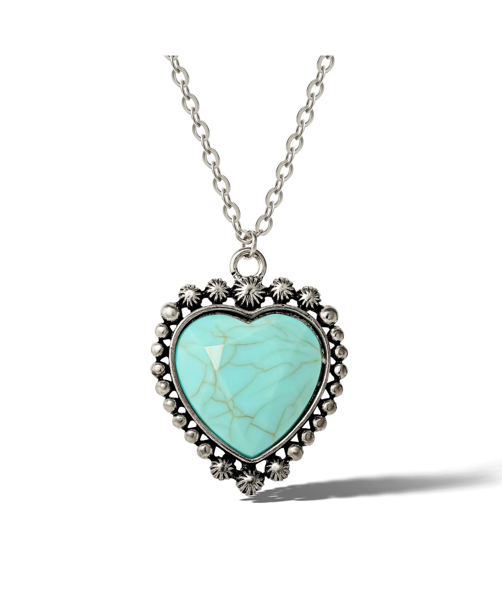Подвеска Jessica Simpson Blue Heart Necklace