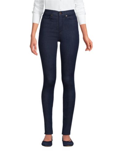 Lands' End Petite High Rise Stretch Denim Skinny Jeans