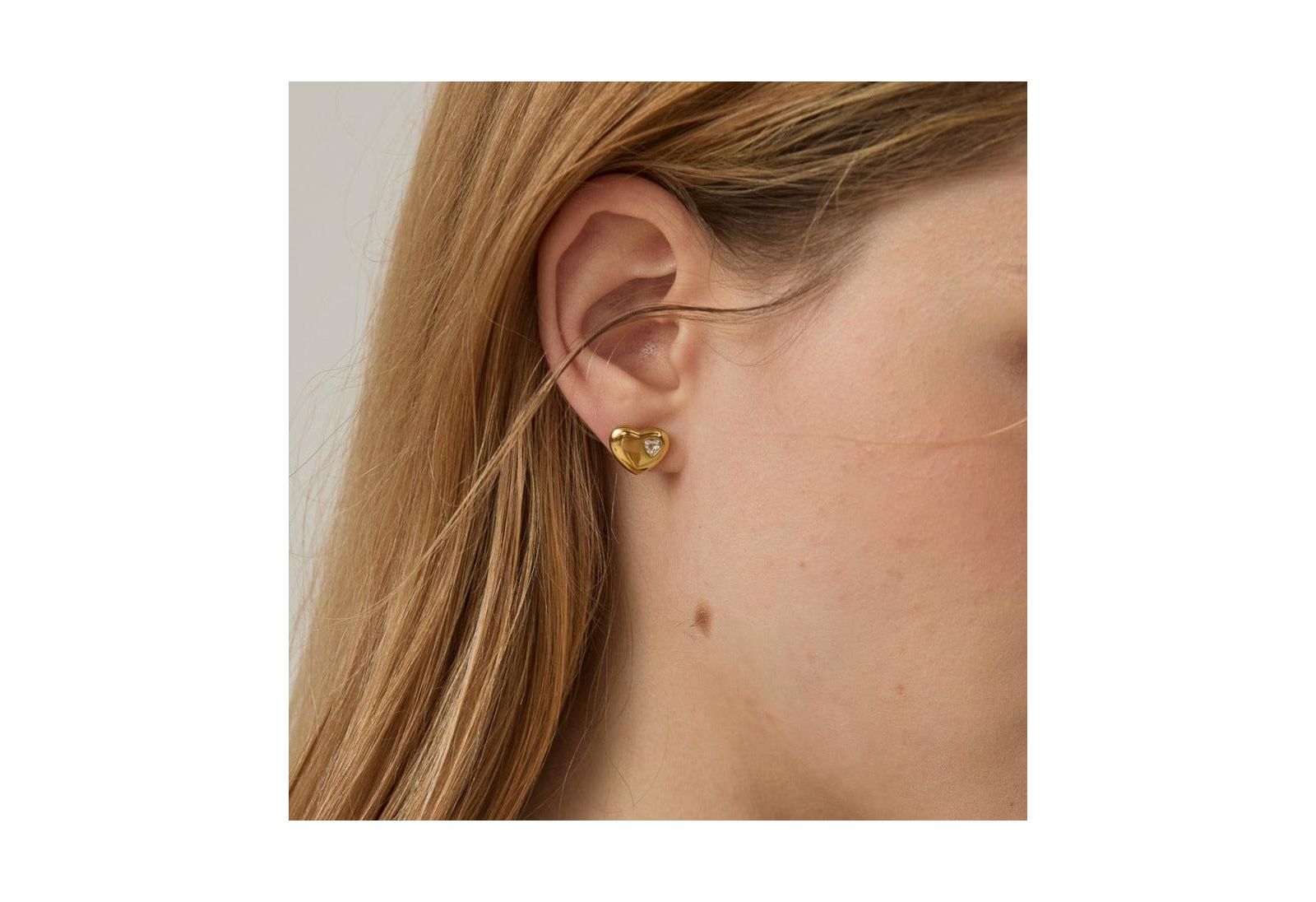 Joey Baby Ciara Heart Stud Earrings