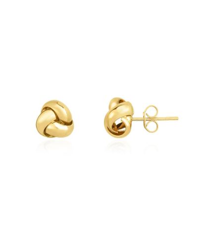 The Lovery серьги-гвоздики с узлом, 14K Gold Polished Gold
