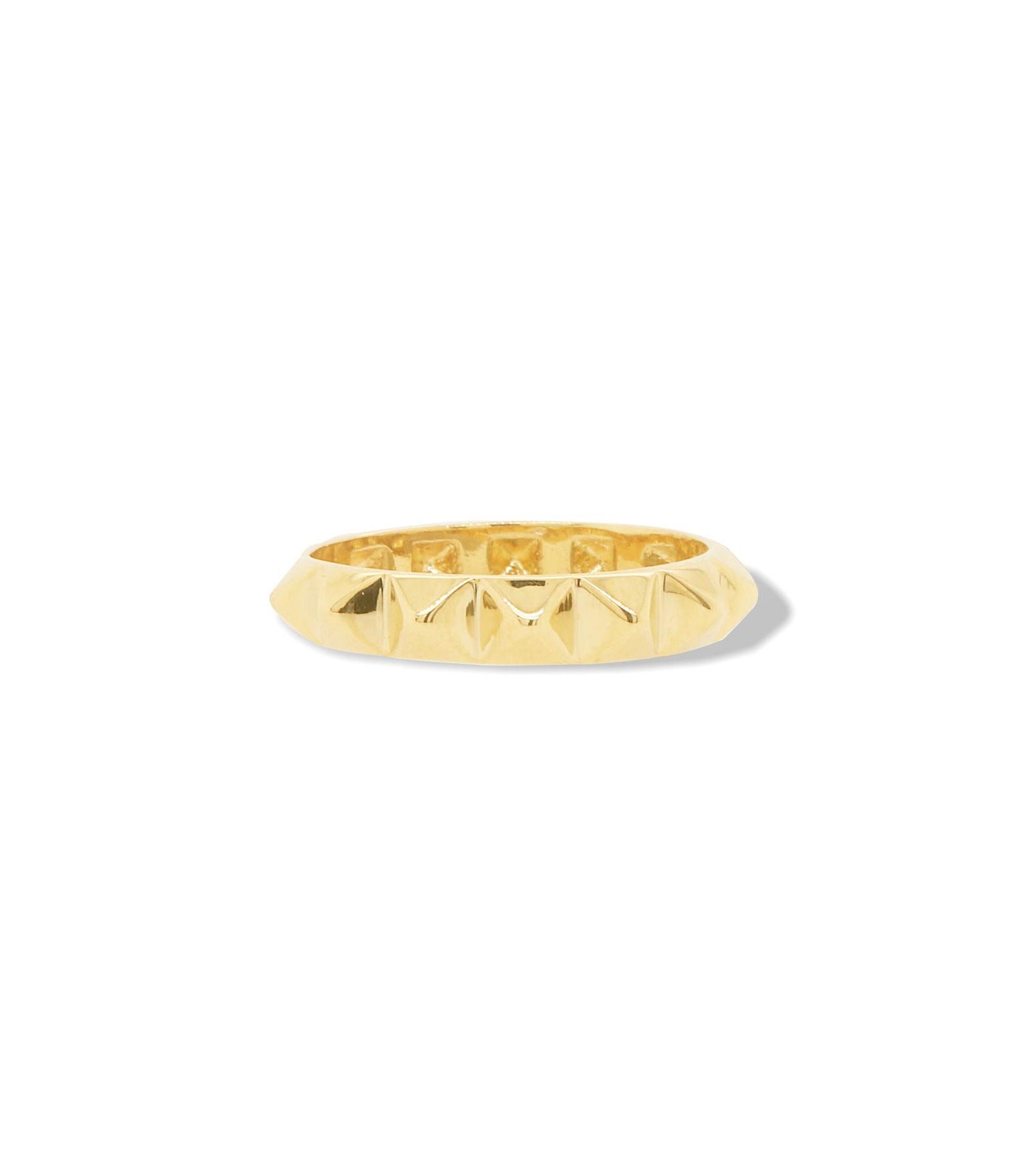The Lovery Gold Rockstud Ring 14K Gold
