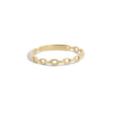 The Lovery кольцо Oval Link, 14K Yellow Gold