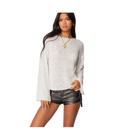 Edikted Women's Drop Shoulder Light Knit Sweater