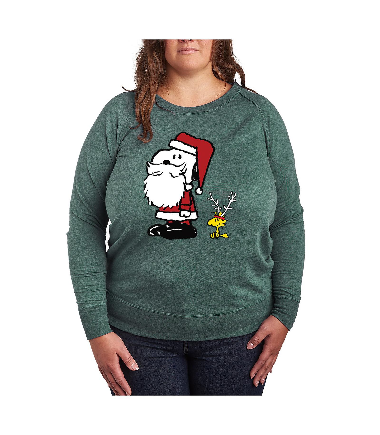 Hybrid Apparel Plus Size футболка с рождественским принтом Peanuts