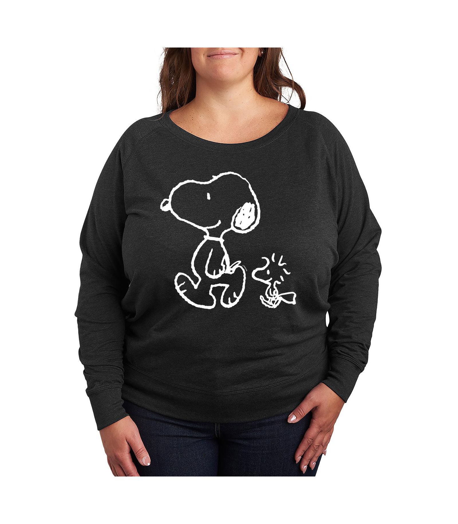 Футболка Hybrid Apparel Plus Size Peanuts Snoopy Graphic Pullover