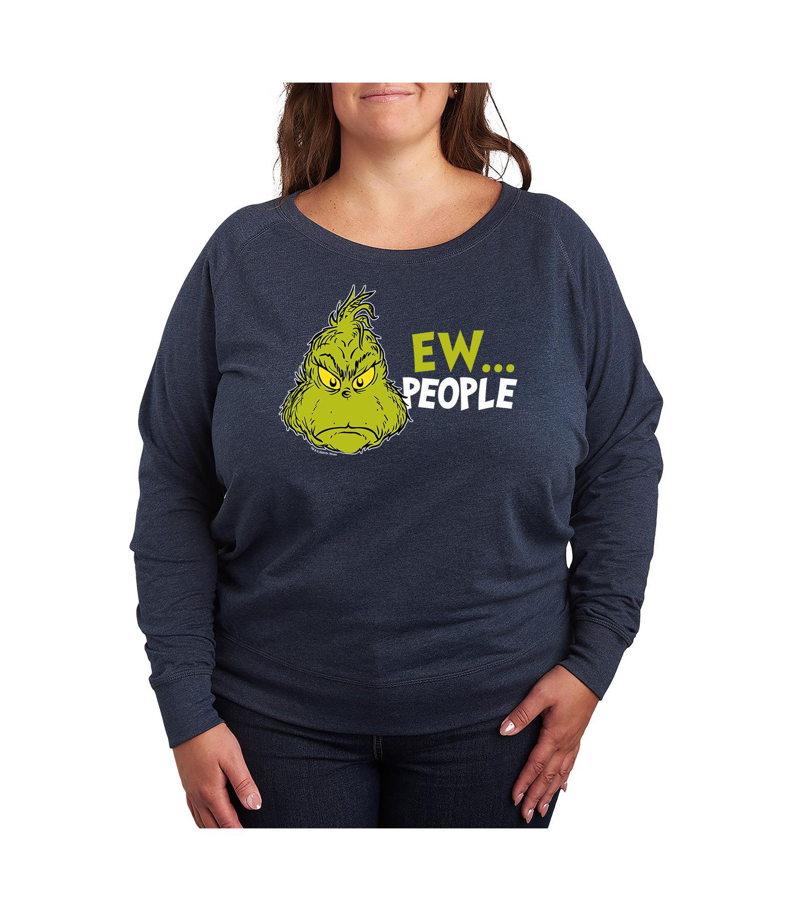 Hybrid Apparel Plus Size футболка с принтом Grinch Ew People