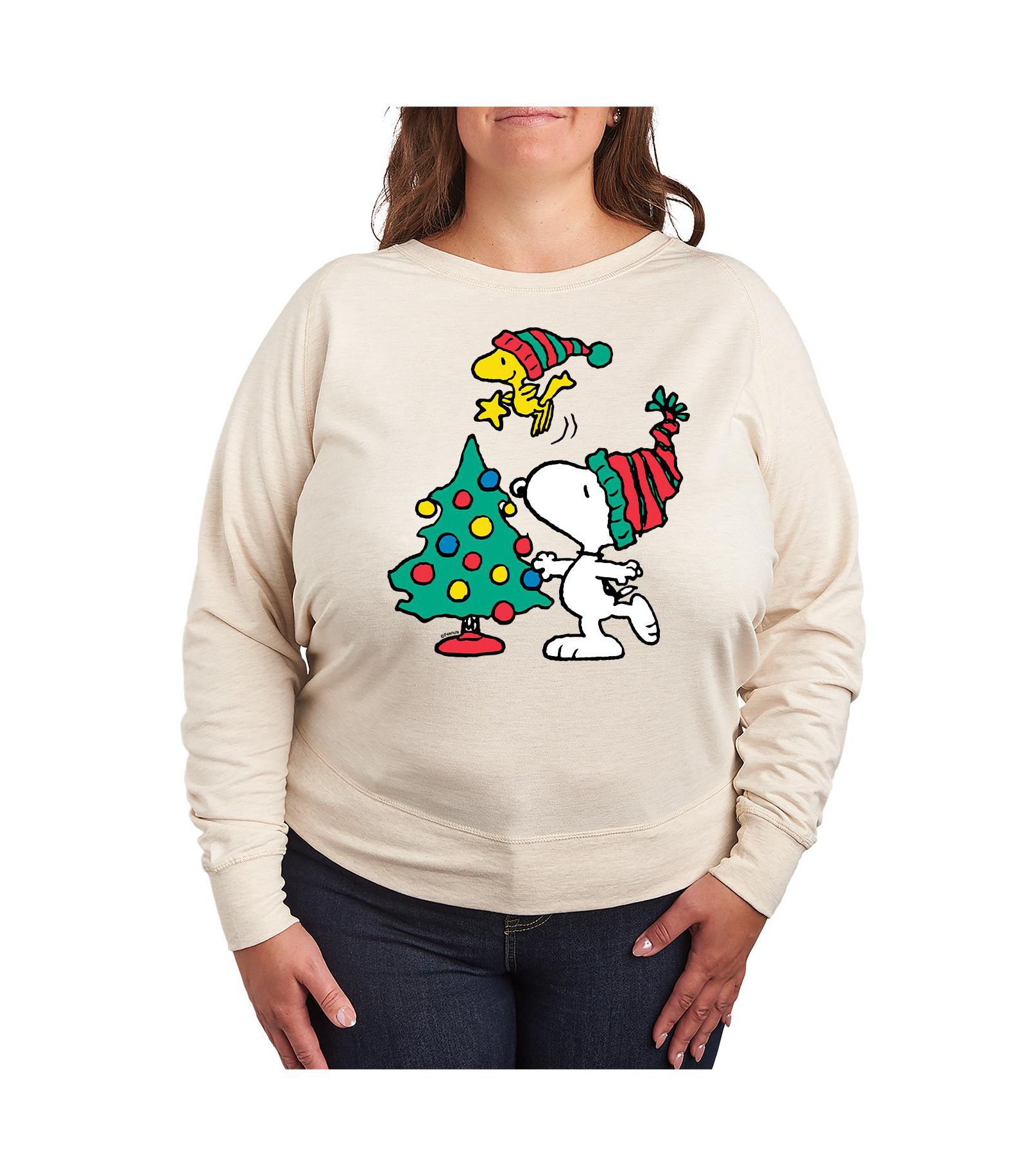 Футболка Hybrid Apparel Plus Size Peanuts Holidays Graphic Pullover