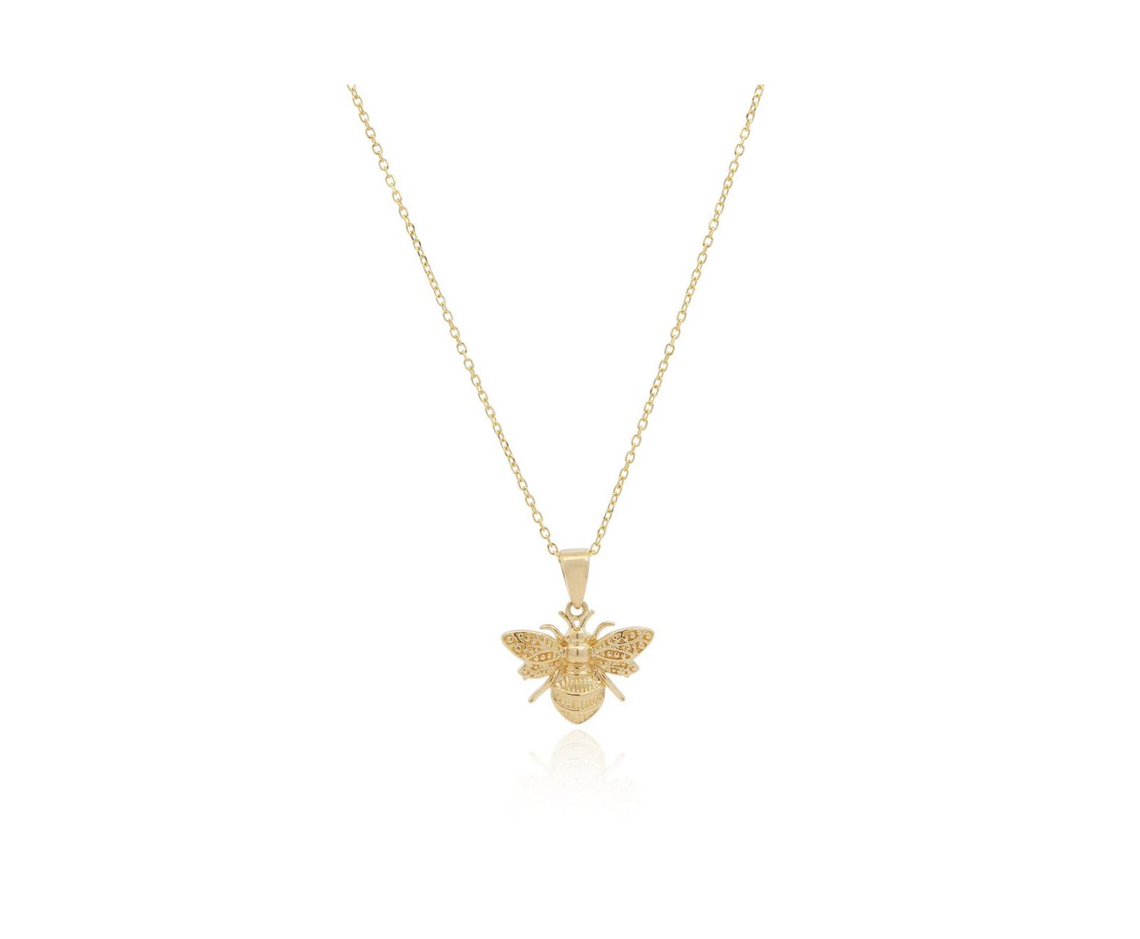 The Lovery Gold Bee Necklace 14K Gold
