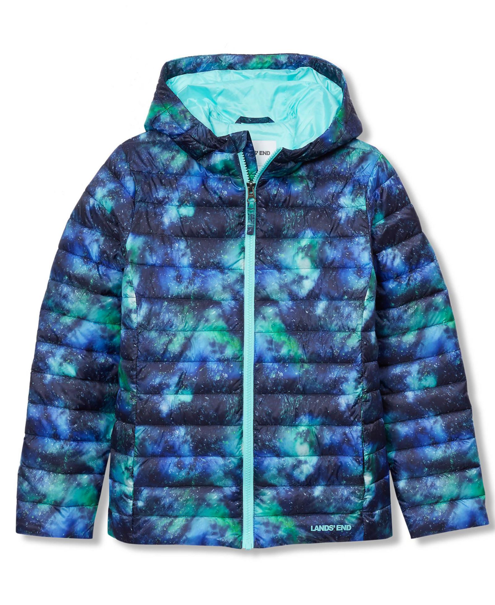 Lands' End Kids FeatherFree Insulated Hooded Packable Jacket