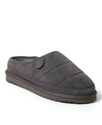 Dearfoams Мужские тапочки-калоши Fireside by Grafton с подкладкой из натуральной овчины
