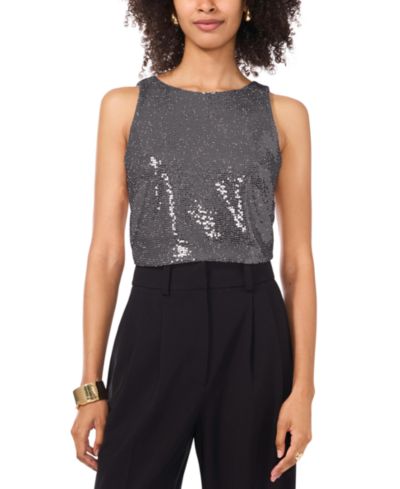 Vince Camuto Женский Sequin Sleeveless Top