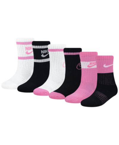 Nike Boys' and Girls' 4-7 Retro Crew Socks, 6-Pack