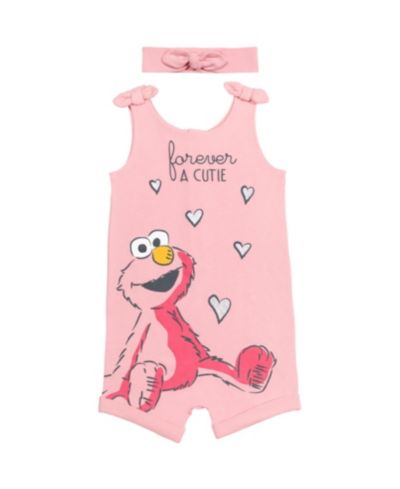 Ромпер и повязка на голову Sesame Street Toddler Girls Elmo