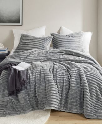 510 Design Avril Fluffy Ribbed Plush 3-Pc. Comforter Set, Full/Queen