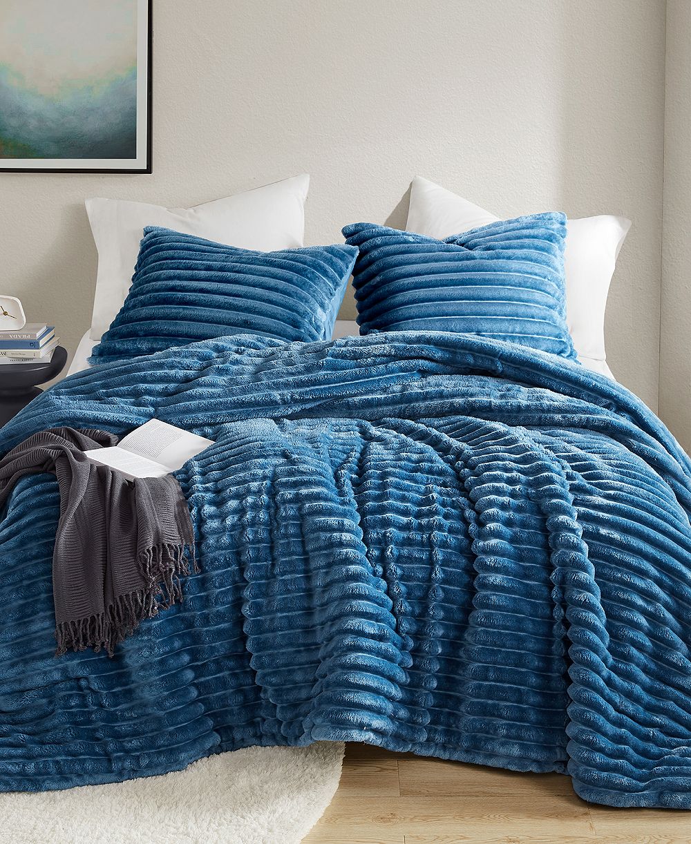 510 Design Avril Fluffy Ribbed Plush 3-Pc. Comforter Set, Full/Queen