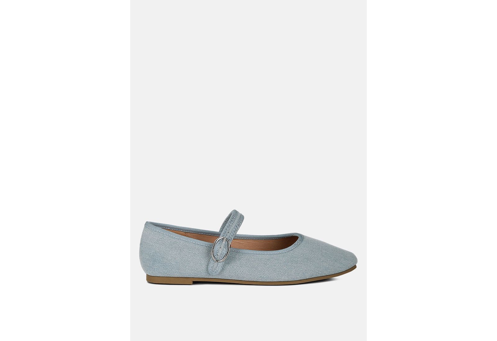 Женские балетки London Rag Iker Classic Denim Pin Buckle s Ballerinas